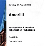 Cover: Amarilli - Virtuose Musik des italienischen Frühbarock